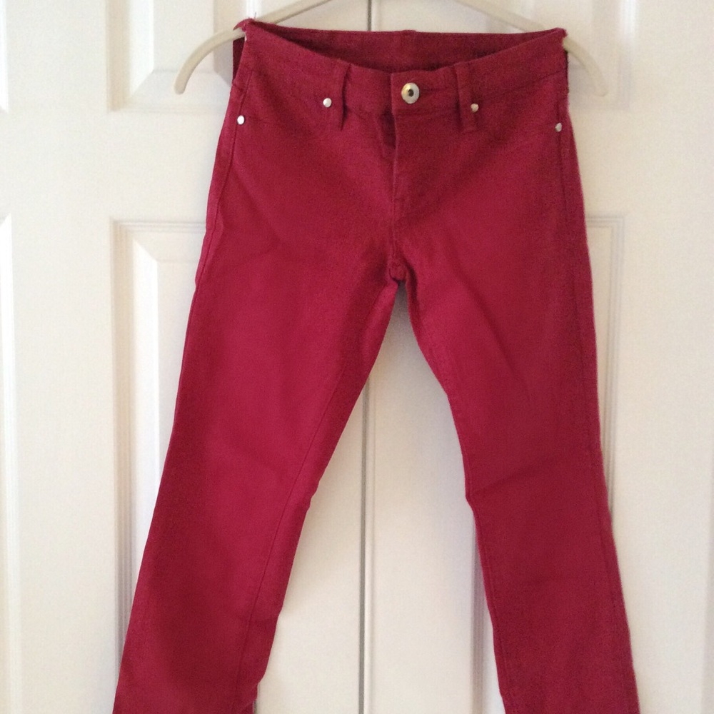 Blank NYC Red Skinny Jeans